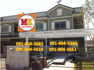 ทำหลังคาที่จอดรถ พุทธมณฑลสาย8 ตำบลศาลายา จ.นครปฐม