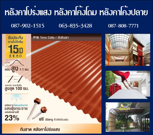 แผ่นกันสาดโปร่งแสง P01 สีชมพู Pink