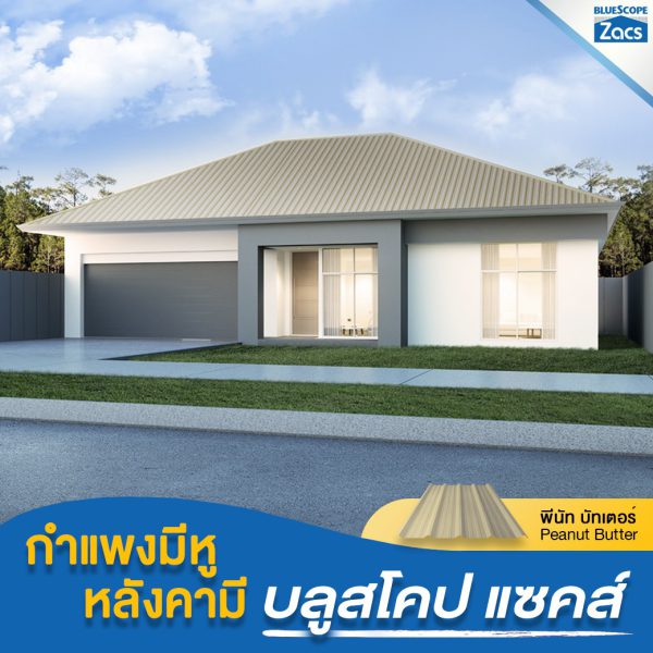 พีนัท บัทเตอร์ บลูสโคป แซคส์ (BLUESCOPE ZACS®)
