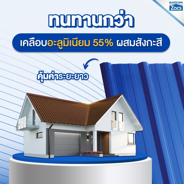 เนเชอรัล บราวน์ บลูสโคป แซคส์ (BLUESCOPE ZACS®)