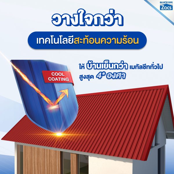 แทมมารีน เรด บลูสโคป แซคส์ (BLUESCOPE ZACS®)