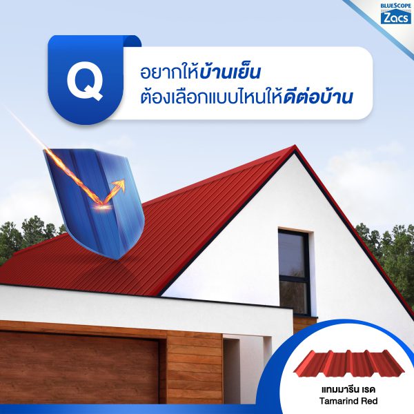 แทมมารีน เรด บลูสโคป แซคส์ (BLUESCOPE ZACS®)