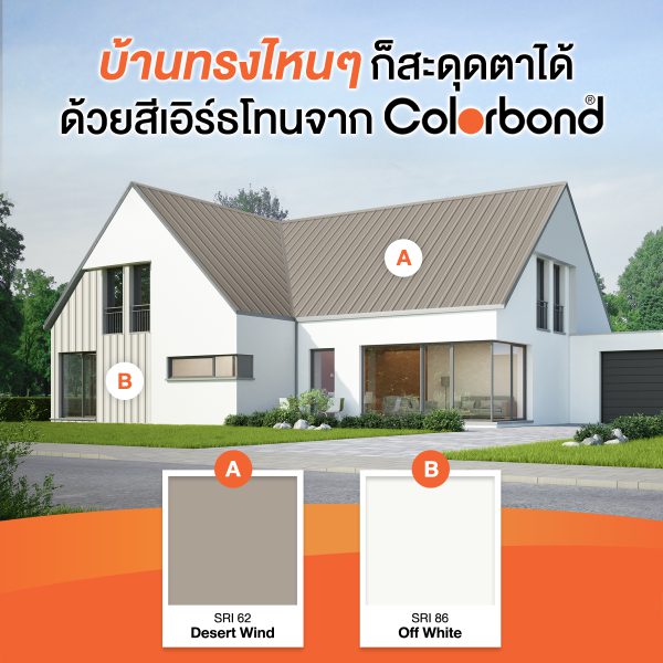 Desert Wind SRI 62 Colorbond® แซนวิช พาเนล