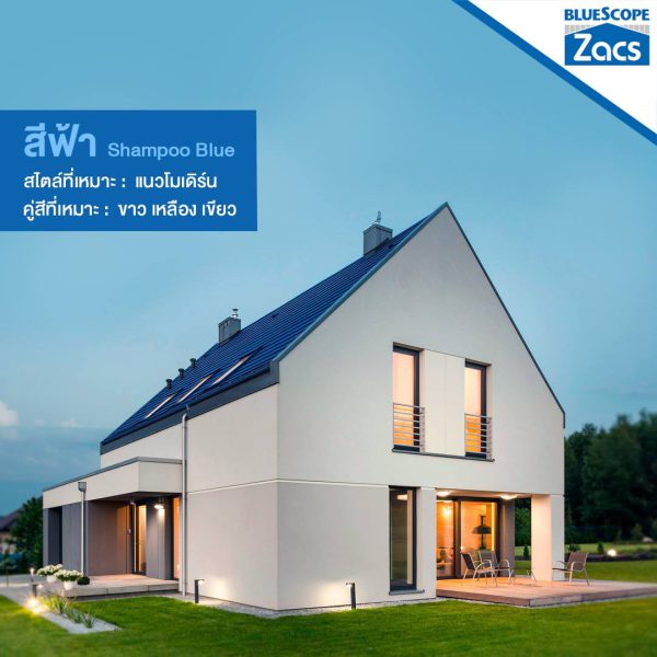 แชมพู บลู บลูสโคป แซคส์ (BLUESCOPE ZACS®)